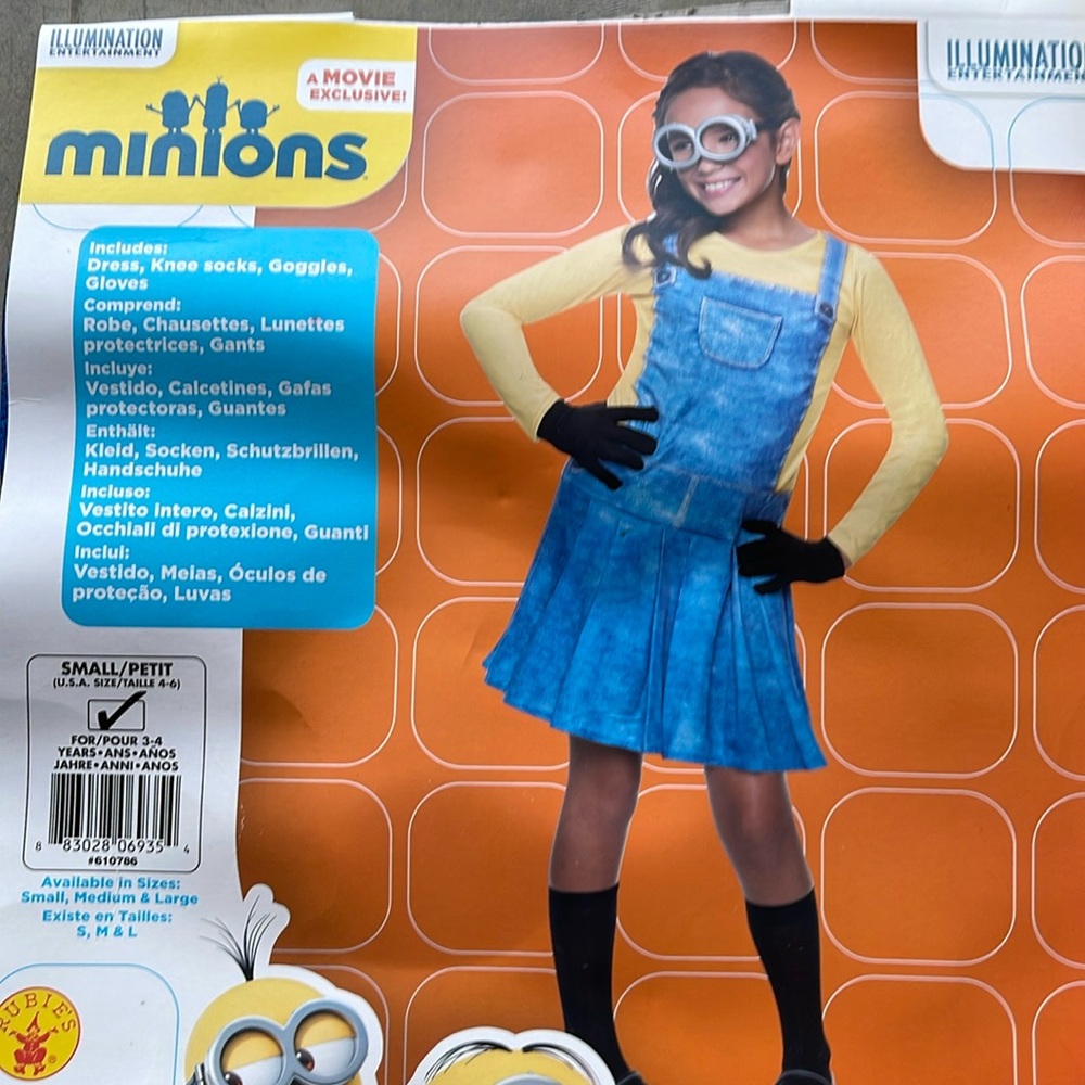 Despicable Me Minion Children’s Costume! New!